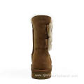 Velcro Fluffy Classic Mid Calf Boots